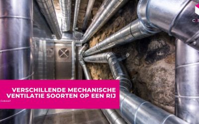 Verschillende mechanische ventilatie soorten op een rij