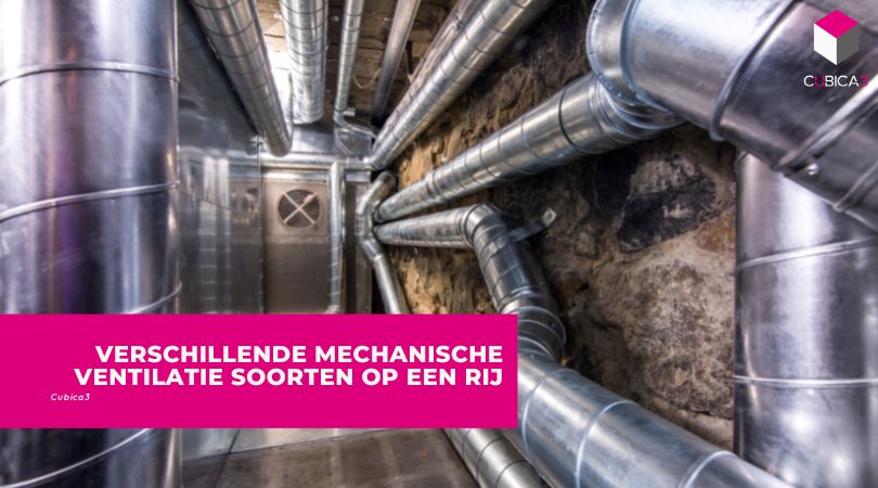 Verschillende mechanische ventilatie soorten op een rij